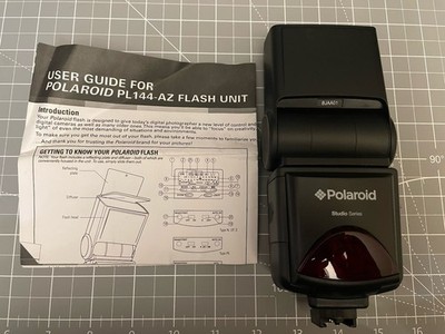 Polaroid PL-144AZ-S Studio Series Digital Power Zoom TTL Shoe Mount AF Flash