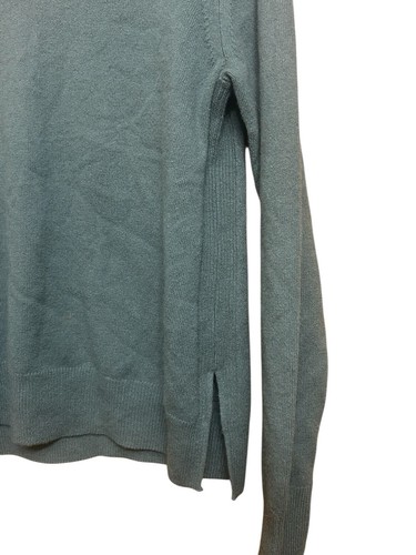 Vince Sweater Crewneck Step Hem Cashmere in Mineral Blue - Picture 5 of 7