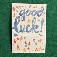 Leanin’ Tree Good Luck Greeting Card “Good Luck…”