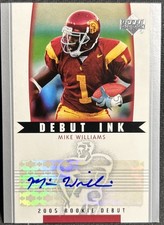 2005 NFL Rookie Debut #DI-MW Mike Williams Debut Ink Auto