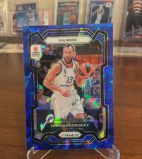 Sergio Rodriguez /125 Blue Ice 2023-24 Panini Prizm EuroLeague #108 Real Madrid