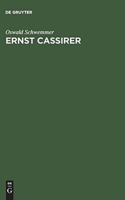 Schwemmer - Ernst Cassirer - New hardback or cased book - X555z