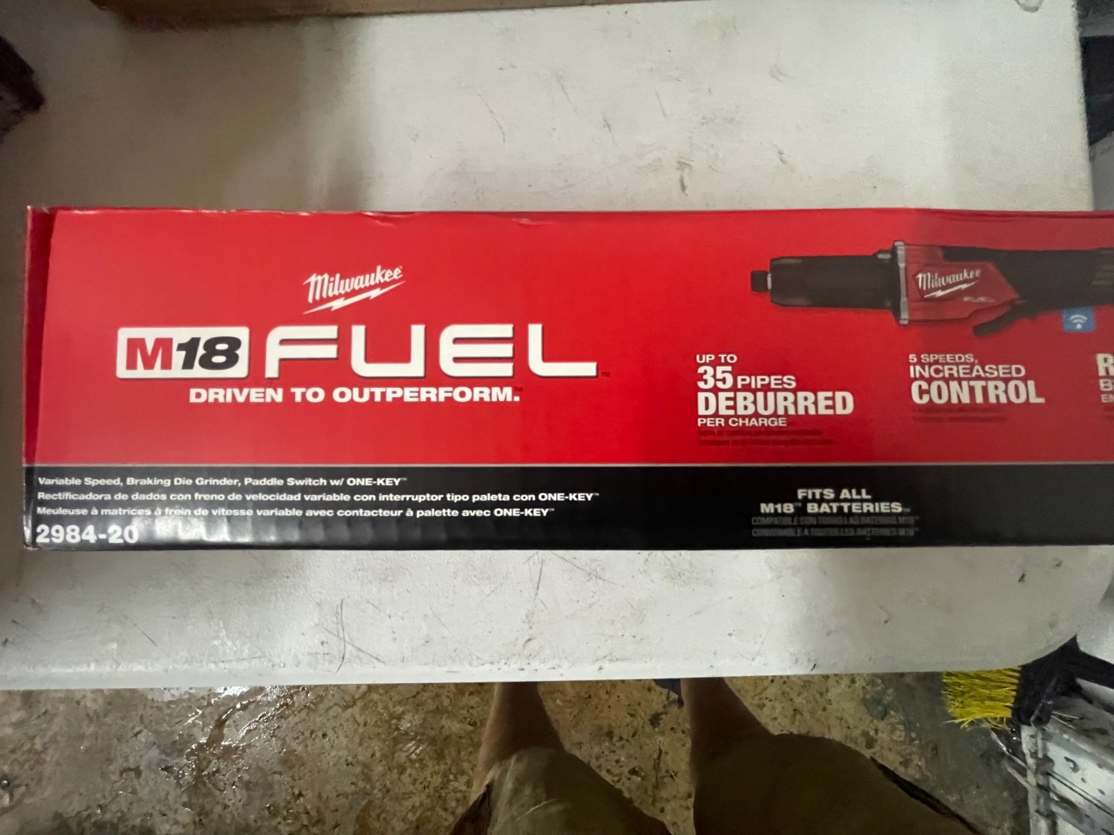 Milwaukee 2984-20 M18 FUEL Variable Speed Braking Die Grinder Tool Only New