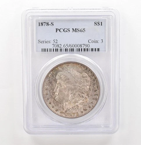 1878-S Morgan Silver Dollar MS65 PCGS Beautiful Tone *3941