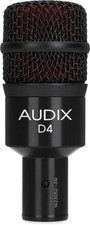 Audix D4 Hypercardioid Dynamic Instrument Microphone 2-pack Bundle