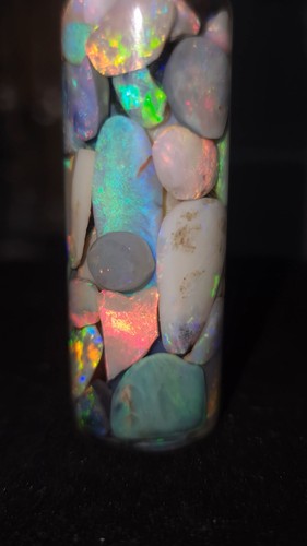 Opal, Bright Rough Rubs,Australian Lightning Ridge Opal,black Opal $29ct Parcel - Picture 15 of 22