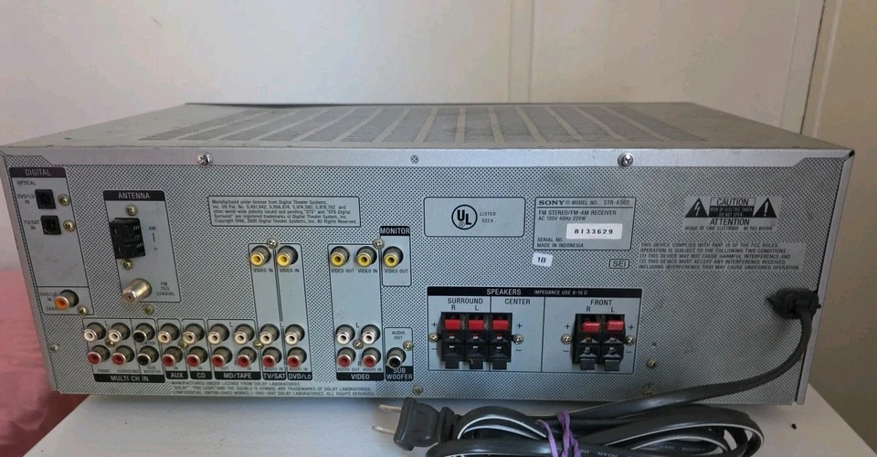 Sony STR-K502 AM/FM Stereo AV Receiver 5.1 Channel Dolby DTS 64-Bit Tested Works - Image 2 of 4
