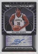 2021-22 Panini Obsidian Electric Etch Purple 56/75 Day'Ron Sharpe Auto 18bc