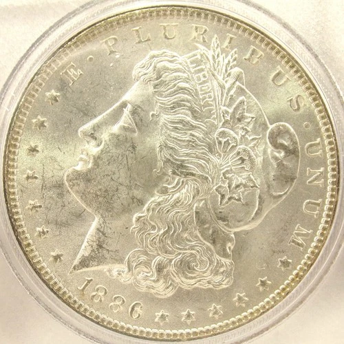 1886 P Morgan Silver Dollar AU/BU