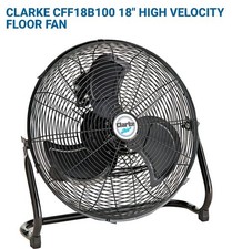 Clarke CFF18B100 18 High Velocity Floor Fan 3 Speed