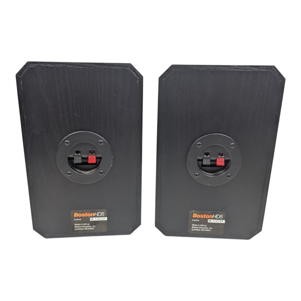 Boston Acoustic HD5 Bookshelf Speaker Pair Wood Grain 8-Ohm USA