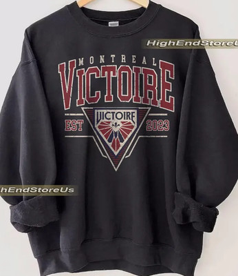 Vintage Montreal Victoire Ice Hockey Team EST 2023 charcoal color shirt VK11366