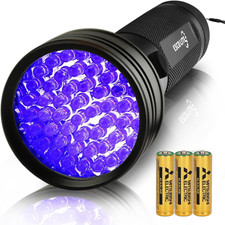 ESCO LITE UV Flashlights Black Light for Pet Urine Detection 51 LED Blacklight F
