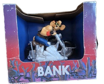 BIKER MICE FROM MARS- BANK- THROTTLE- 1993- HAPPINESS EXPRESS CLUB- With Box