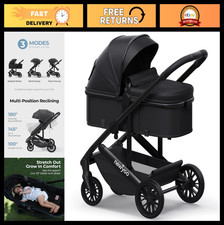 Convertible Infant Stroller with Bassinet, Reversible Seat  Cup Holder - 2-in-1