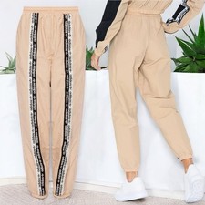 Adidas Nylon Track Pants Rare Color Women's Size Medium Dusty Rose Lined Jogger