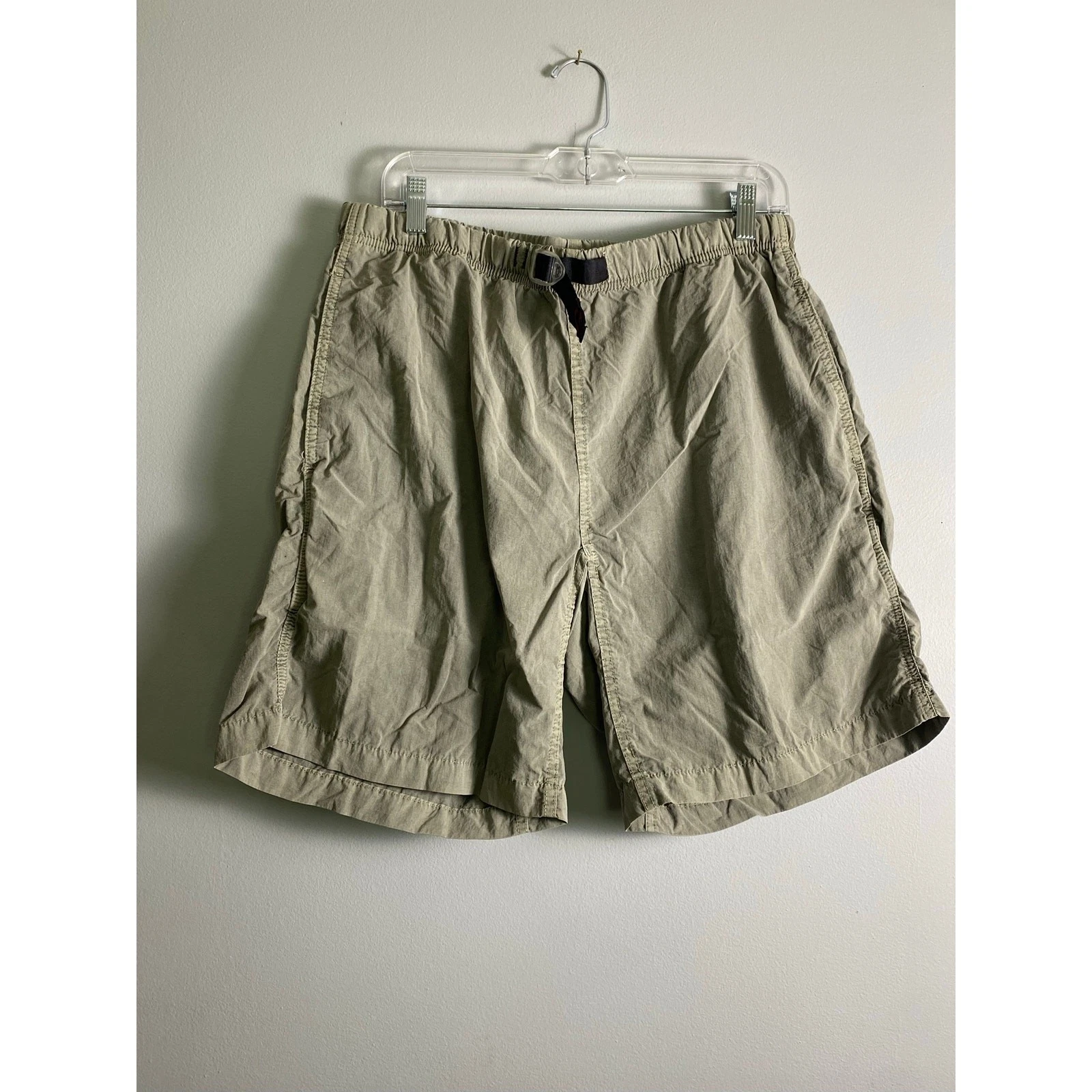 Gramicci Vintage 90s Gray Belted Elastic Hiking Shorts Size XL 36/38 Gorpcore