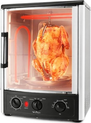 Nutrichef Vertical Countertop Oven Rotisserie Bake Broil 1500W