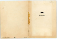 1954 IBM Song Book International Business Mac...
