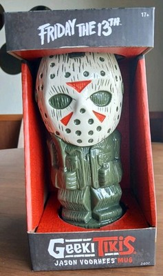 Geeki Tikis Friday The 13th Jason Voorhees Ceramic Tiki Mug Mask HORROR NEW Kill