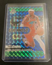 2024-25 Panini Mosaic Shai Gilgeous-Alexander Give And Go #2 Green Mosaic - OKC