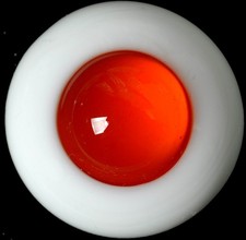 Nice 8mm DarkRed Iris Black Pupil Glass BJD Eyes for 1/6 BJD Doll