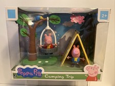 Peppa Pig Camping Trip Play Set w/Peppa  George in Original Sealed Box