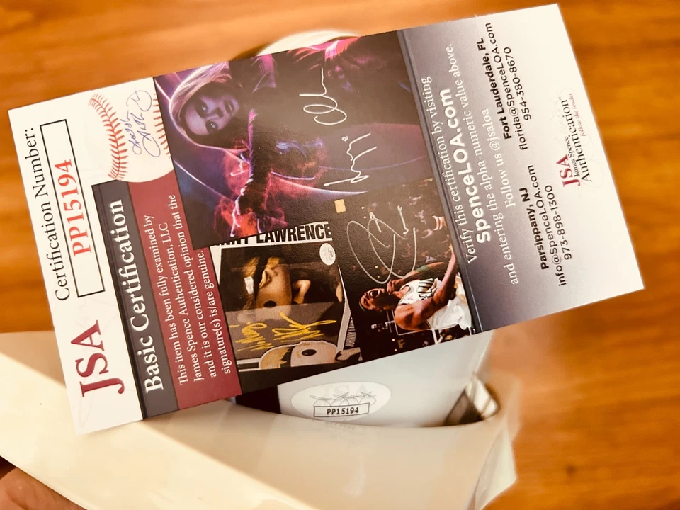 Joe Namath autographed signed autograph New York Jets throwback mini helmet JSA - Image 2 of 2