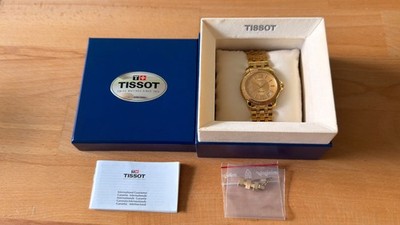 Herrenarmbanduhr Schweiz Tissot Modell 1853 Ballade C477/577 vergoldet in OVP