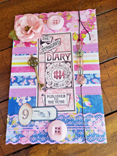 NEW Junk Journal Handmade Album Book w/ Pockets  Ephemera 9"x6" Standard Diary
