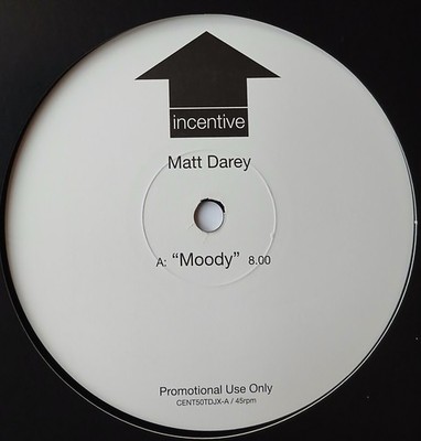 Vinyl Record - Matt Darey   Moody - Trance 12'' Promo UK 2002