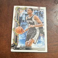 Topps 2025-26 Holiday De'Aaron Fox San Antonio Spurs #H157 Basketball Card