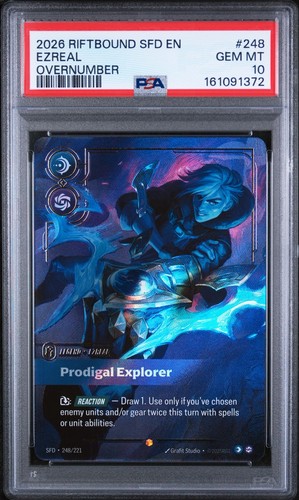 Ezreal, Prodigal Explorer graded PSA 10 for sale on eBay