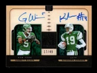 2024 PANINI ONE GARRETT WILSON KEYSHAWN JOHNSON DUAL AUTO AUTOGRAPH 17/49 JETS