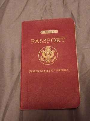 United States of America 1934 Passport No. 103857 Collectible Document