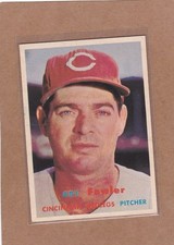 1957 TOPPS BASEBALL ART FOWLER #233 REDS VGEX *A49365