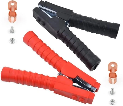 GUNPLA 1 Paar Krokodilklemmen 600A Isolierte Batterieklemmen Krokodil Klemmen Autobatte