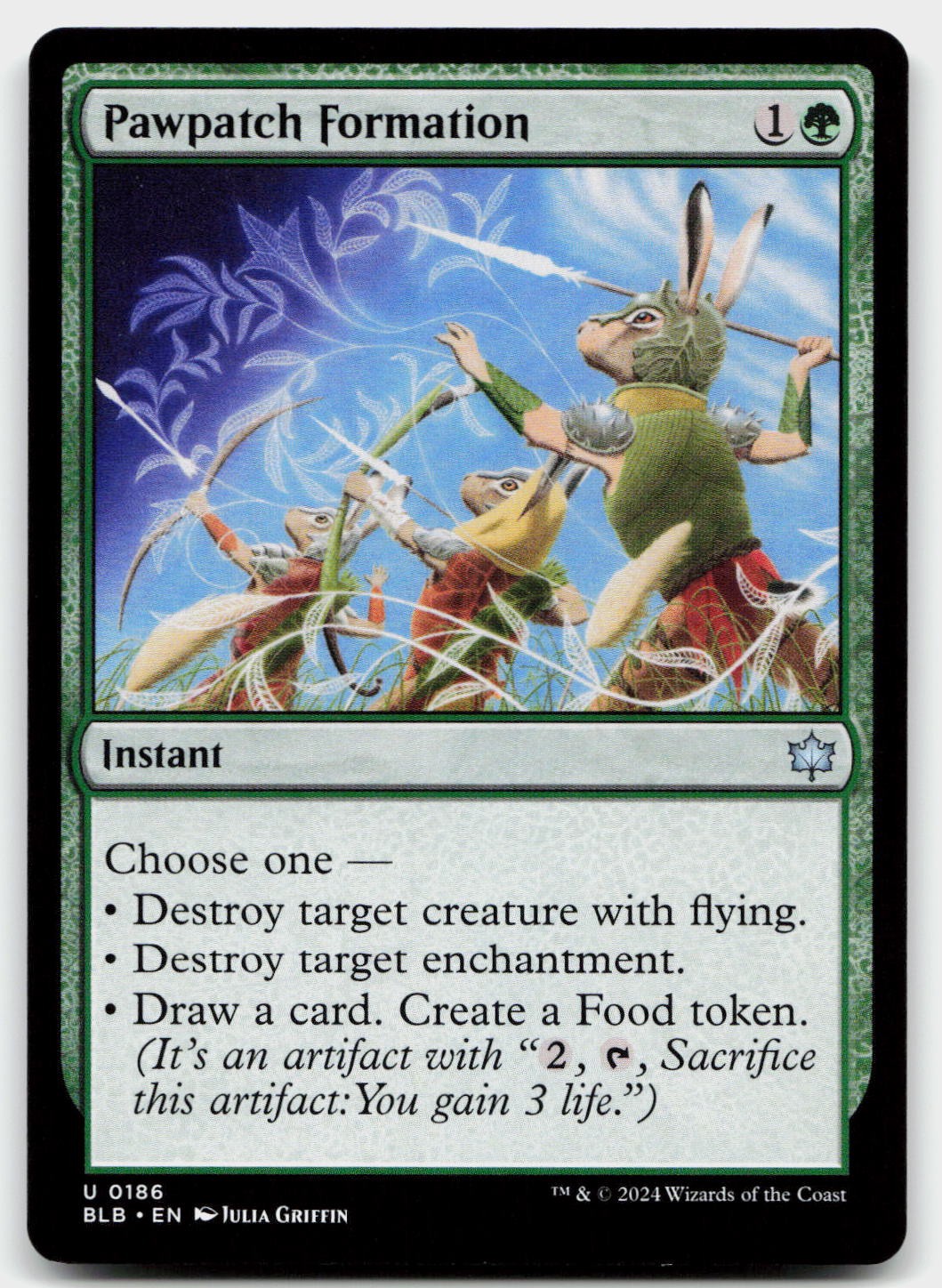 Pawpatch Formation 186 Uncommon Bloomburrow Magic: The Gathering Near Mint