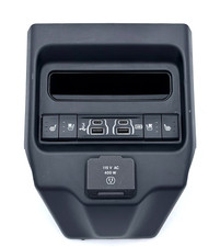  19-26 Ram 1500 5th Center Console End Cap Bezel Usb Hub 115v Power Outlet Oem