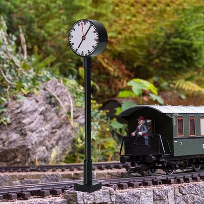 1:87 Platform Clock Track Lamp Railroad Scenery DIY