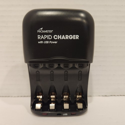 #ad Battery Charger Promaster Rapid Charger AA amp; AAA w USB Power Output Code 9489 $12.00
