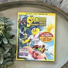 THE SPONGEBOB MOVIE Sponge Out Of Water W/ Beach Ball Blu-Ray, DVD, Digital