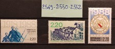 Lot timbres  français neuf** année 1988 n°    2549 2550 2552