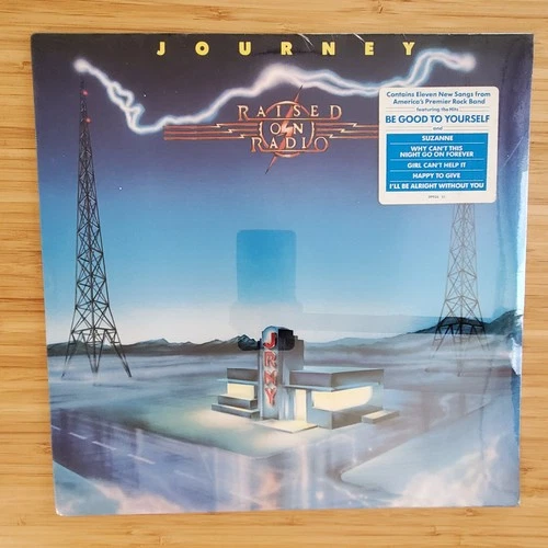 JOURNEY - Raised On Radio / '80s Pop Rock Hype Sticker SEALED LP