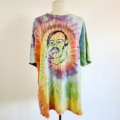 Vintage 90s 00s Y2k Bertie Higgins Another Day In Paradise Shirt Tie Dye XL