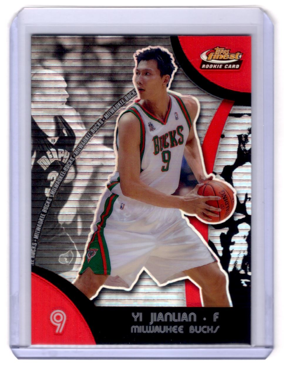 2007-08 Topps Finest Yi Jianlian RC Milwaukee Bucks #73 Refractor