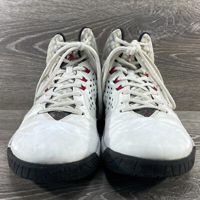 Size 10 - Air Jordan Rising High White Red for sale online | eBay