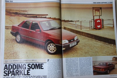 Original 1987 FORD SIERRA SAPPHIRE 2.0 GHIA Autocar magazine road test