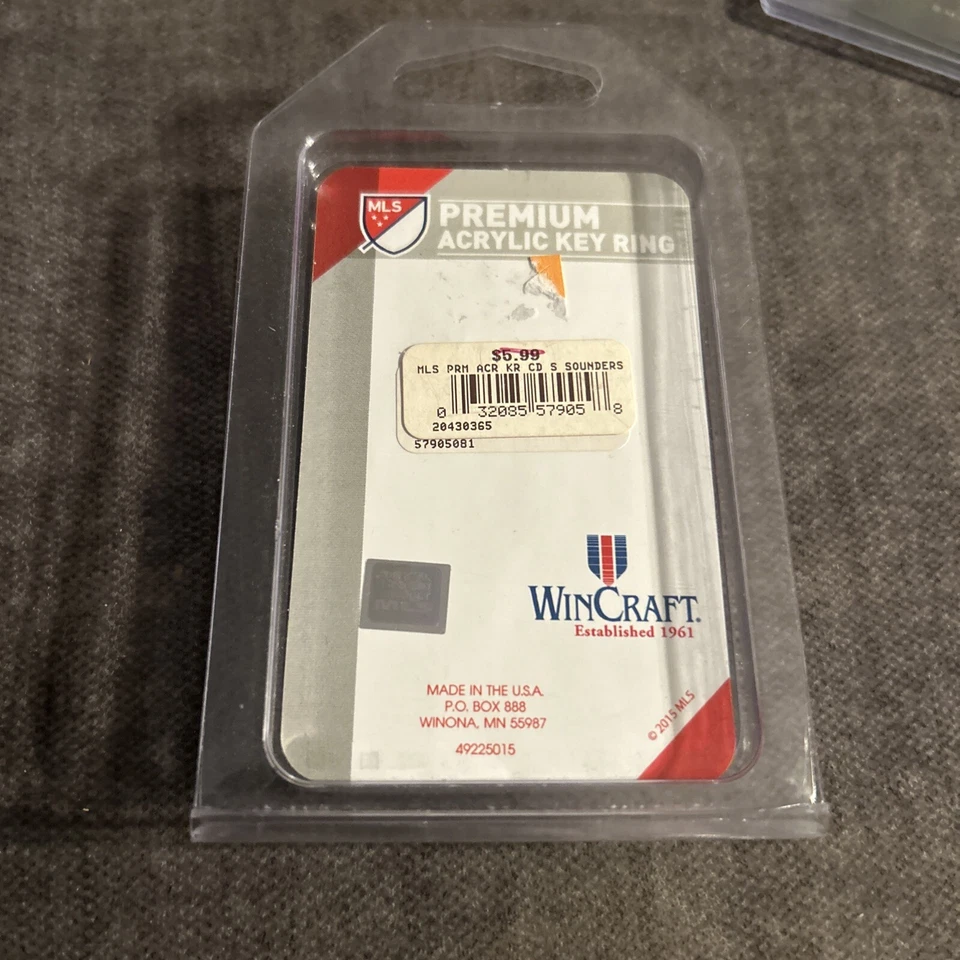 Seattle Sounders Football Club MLS Soccer Key Chain Keyring 2015 MLS Cup USA - Image 2 of 2