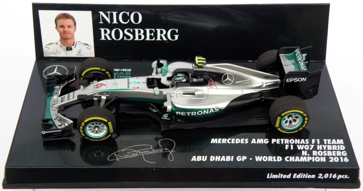 MINICHAMPS Mercedes GP Diecast Formula 1 Cars 2016 Vehicle Year